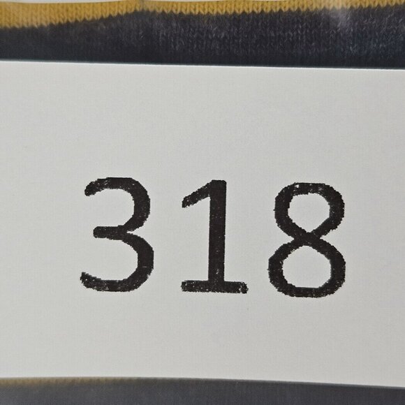 Chaps Long Sleeve Striped Club Jersey Henley Shirt 3 Buttons Blue/Yellow Mens XL - Picture 10 of 10